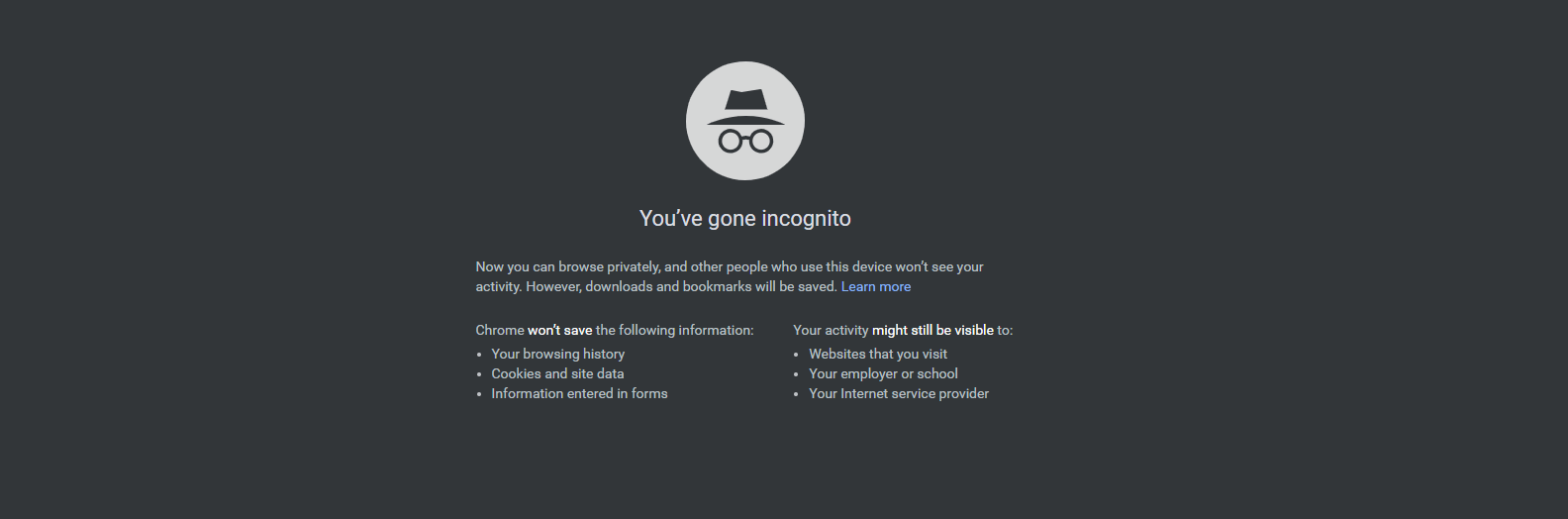 Incognito Mode