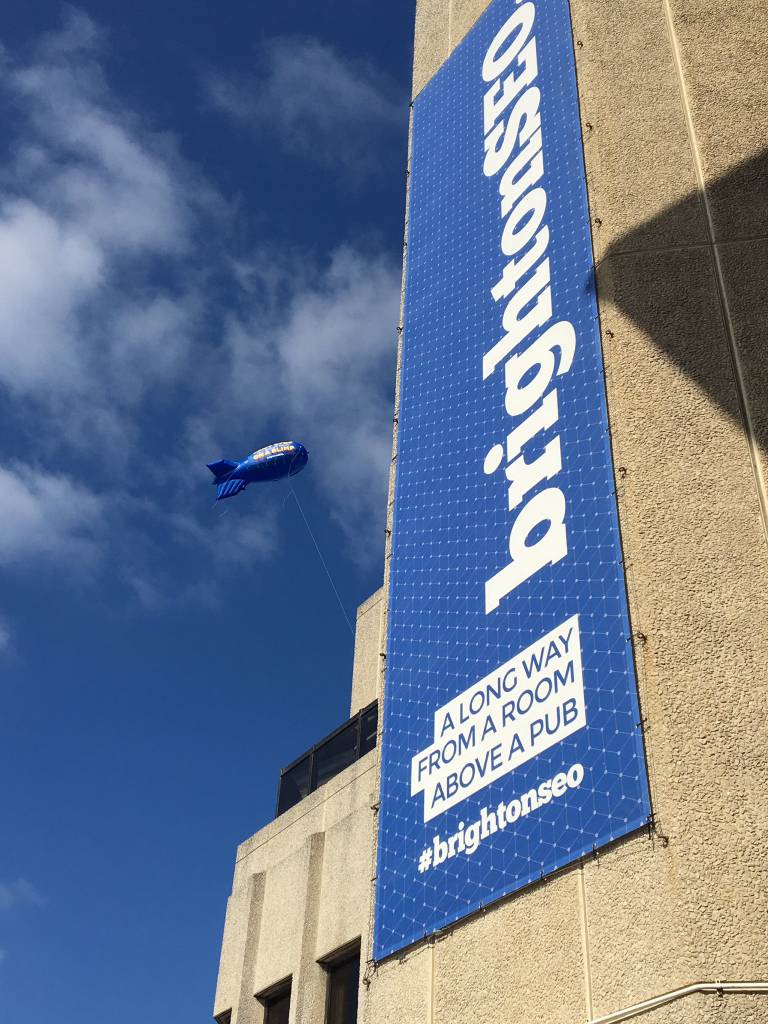 Brighton SEO 2019 Blimp & Banner