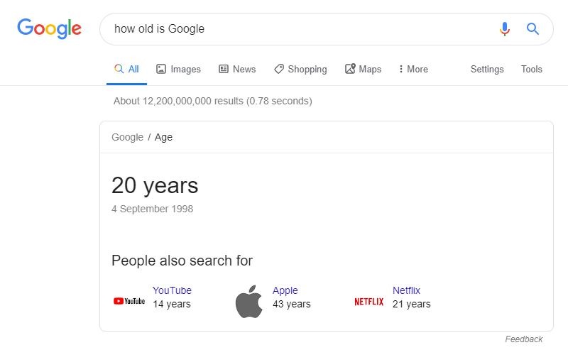 Google Rich Answer