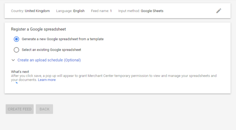 Google Shopping Feed Setup Step 3