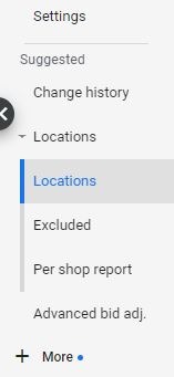 User location settings