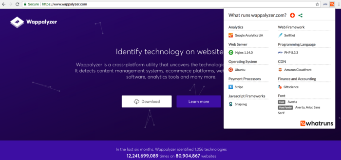 Wappalyzer